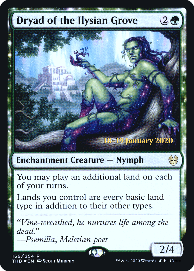 Dryad of the Ilysian Grove [Theros Beyond Death Prerelease Promos] - The Mythic Store | 24h Order Processing