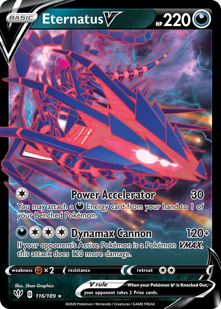 Eternatus V (116/189) (Jumbo Card) [Sword & Shield: Darkness Ablaze] - The Mythic Store | 24h Order Processing