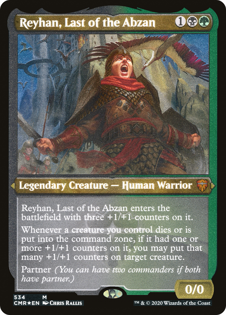 Reyhan, Last of the Abzan (Etched) [Commander Legends] - The Mythic Store | 24h Order Processing