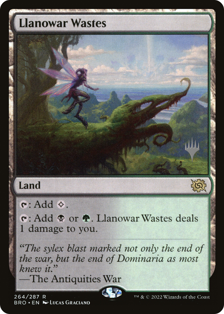 Llanowar Wastes (Promo Pack) [The Brothers' War Promos] - The Mythic Store | 24h Order Processing