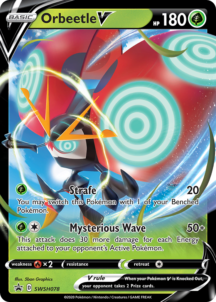 Orbeetle V (SWSH078) (Jumbo Card) [Sword & Shield: Black Star Promos] - The Mythic Store | 24h Order Processing