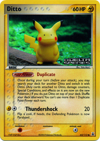 Ditto (63/113) (Stamped) [EX: Delta Species] - The Mythic Store | 24h Order Processing