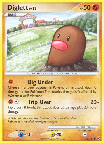 Diglett (72/127) [Platinum: Base Set] - The Mythic Store | 24h Order Processing