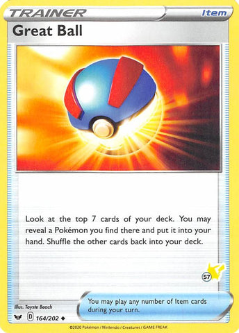 Great Ball (164/202) (Pikachu Stamp #57) [Battle Academy 2022] - The Mythic Store | 24h Order Processing