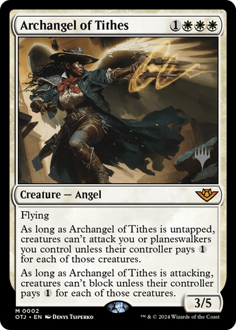 Archangel of Tithes (Promo Pack) [Outlaws of Thunder Junction Promos] - The Mythic Store | 24h Order Processing