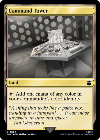 Command Tower (0854) (Surge Foil) [Doctor Who] - The Mythic Store | 24h Order Processing