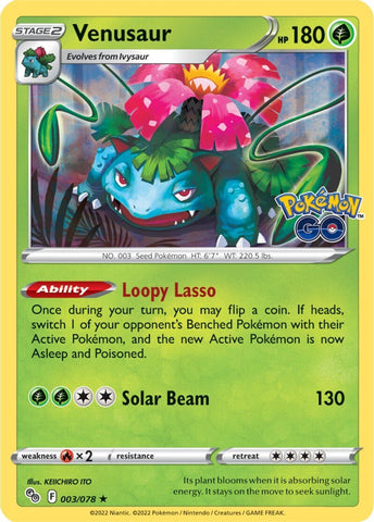 Venusaur (003/078) [Pokémon GO] - The Mythic Store | 24h Order Processing
