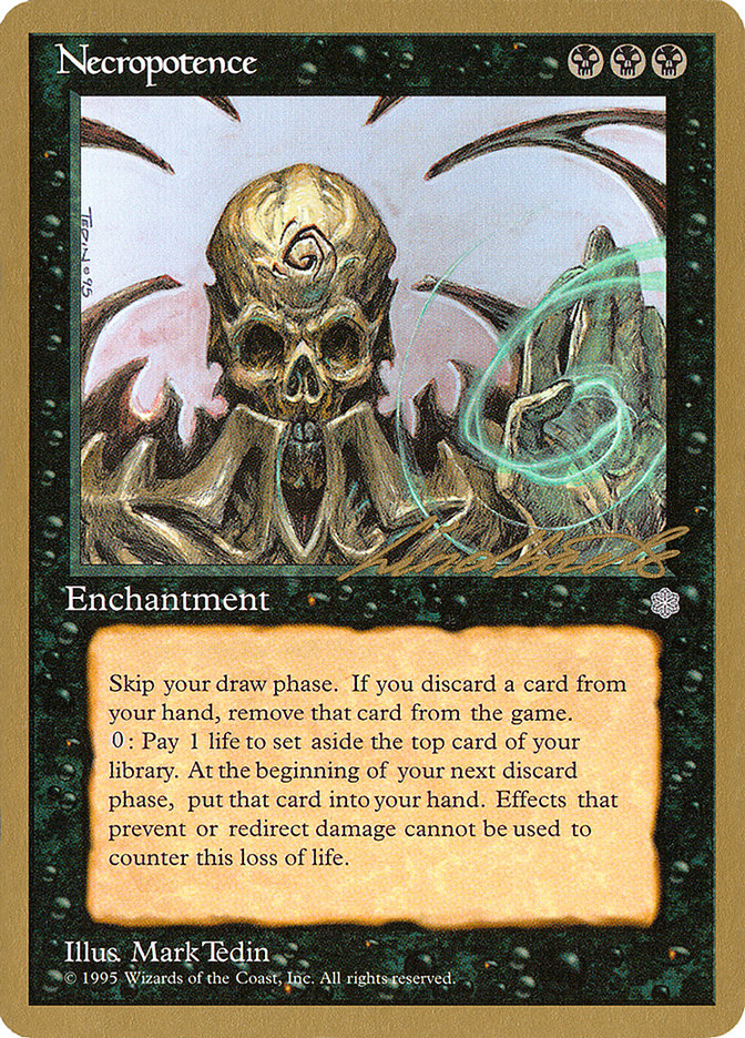 Necropotence (Leon Lindback) [Pro Tour Collector Set] - The Mythic Store | 24h Order Processing