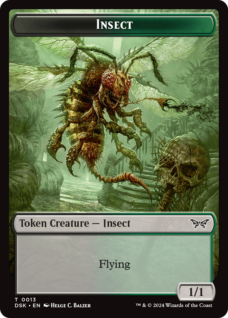 Insect (0013) Token [Duskmourn: House of Horror Tokens] - The Mythic Store | 24h Order Processing