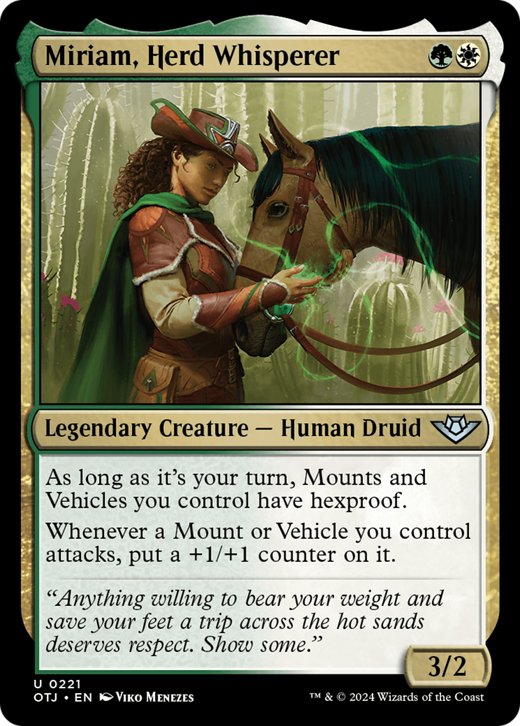 Miriam, Herd Whisperer [Outlaws of Thunder Junction] - The Mythic Store | 24h Order Processing