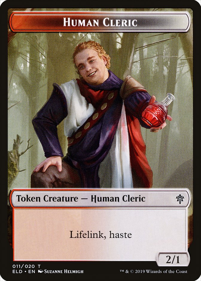 Human Cleric Token [Throne of Eldraine Tokens] - The Mythic Store | 24h Order Processing