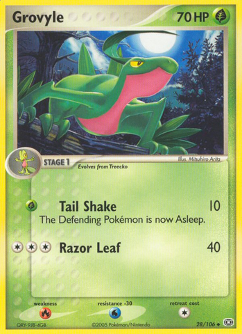 Grovyle (28/106) [EX: Emerald] - The Mythic Store | 24h Order Processing