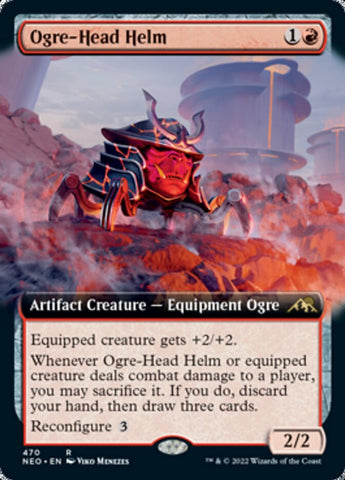 Ogre-Head Helm (Extended Art) [Kamigawa: Neon Dynasty] - The Mythic Store | 24h Order Processing