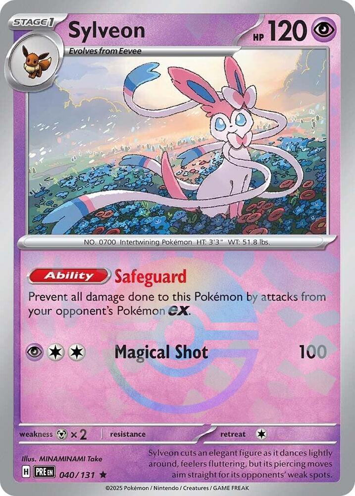 Sylveon (040/131) (Poke Ball Pattern) [Scarlet & Violet: Prismatic Evolutions] - The Mythic Store | 24h Order Processing