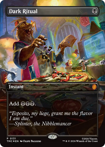 Dark Ritual (Borderless) [Teenage Mutant Ninja Turtles Commander] - The Mythic Store | 24h Order Processing