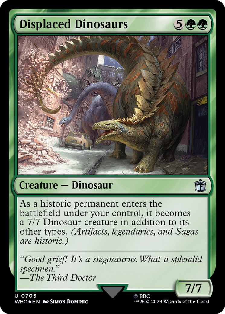 Displaced Dinosaurs (Surge Foil) [Doctor Who] - The Mythic Store | 24h Order Processing