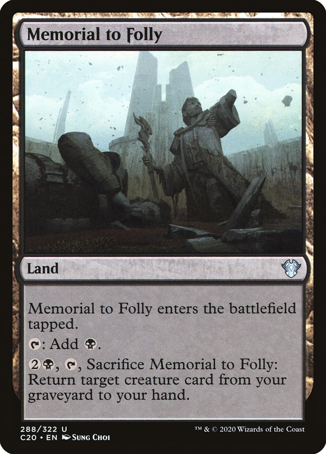 Memorial to Folly [Commander 2020] - The Mythic Store | 24h Order Processing