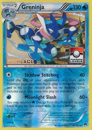 Greninja (40/122) (League Promo 3rd Place) [XY: BREAKpoint] - The Mythic Store | 24h Order Processing