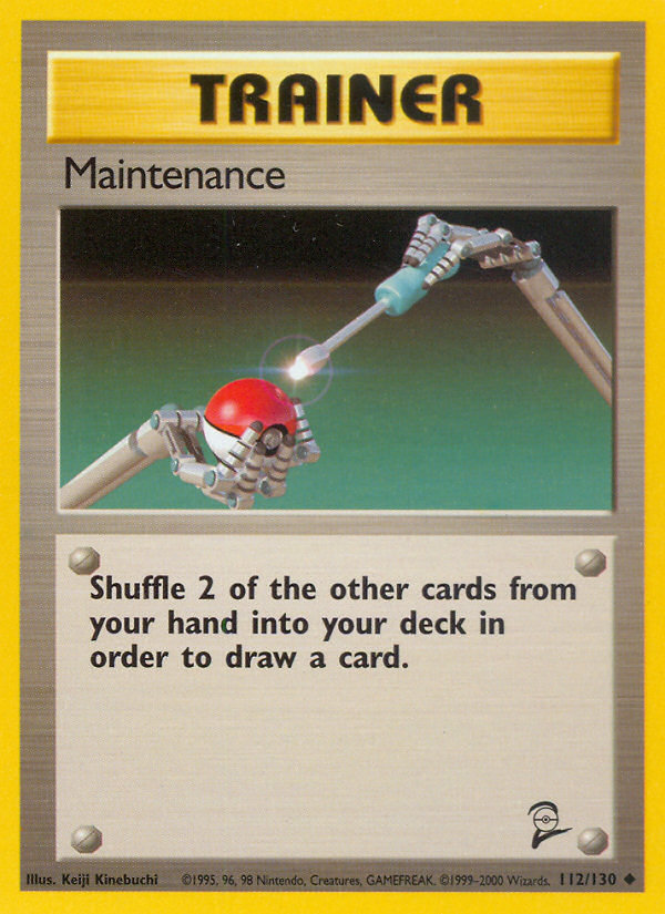 Maintenance (112/130) [Base Set 2] - The Mythic Store | 24h Order Processing