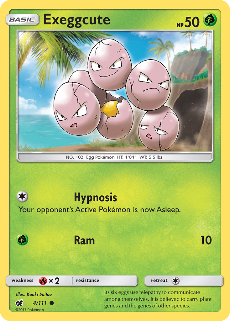 Exeggcute (4/111) [Sun & Moon: Crimson Invasion] - The Mythic Store | 24h Order Processing
