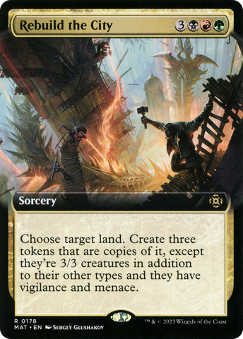 Rebuild the City (Extended Art) [March of the Machine: The Aftermath] - The Mythic Store | 24h Order Processing