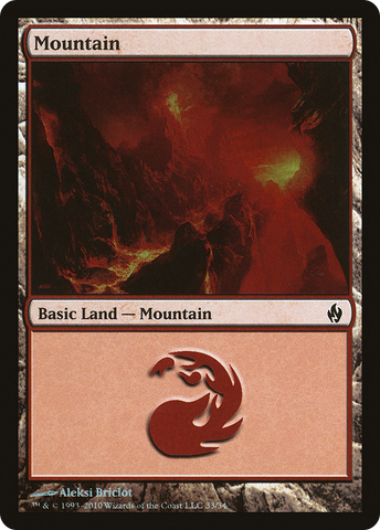 Mountain (33) [Premium Deck Series: Fire and Lightning] - The Mythic Store | 24h Order Processing