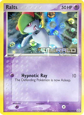 Ralts (61/106) (Stamped) [EX: Emerald] - The Mythic Store | 24h Order Processing