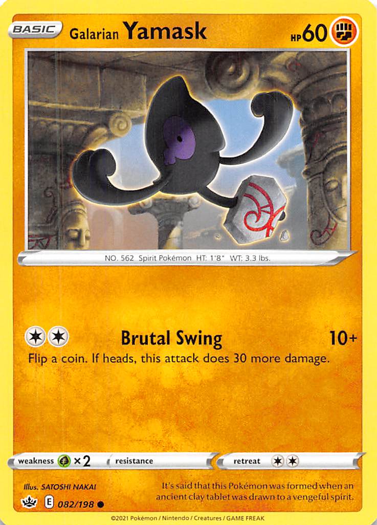 Galarian Yamask (082/198) [Sword & Shield: Chilling Reign] - The Mythic Store | 24h Order Processing