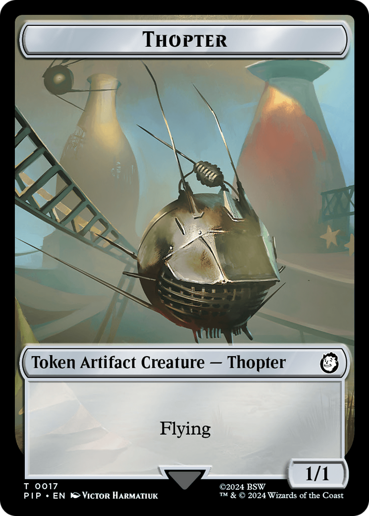 Food (0012) // Thopter Double-Sided Token [Fallout Tokens] - The Mythic Store | 24h Order Processing