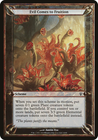 Evil Comes to Fruition (Schemes) [Archenemy Schemes] - The Mythic Store | 24h Order Processing