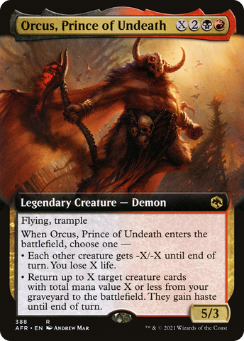 Orcus, Prince of Undeath (Extended Art) [Dungeons & Dragons: Adventures in the Forgotten Realms] - The Mythic Store | 24h Order Processing