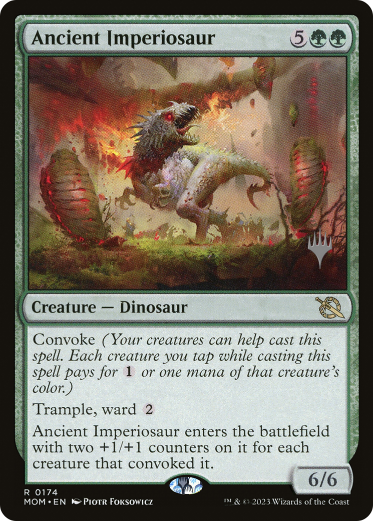 Ancient Imperiosaur (Promo Pack) [March of the Machine Promos] - The Mythic Store | 24h Order Processing