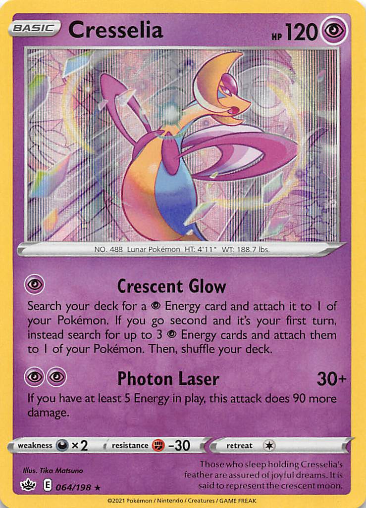 Cresselia (064/198) [Sword & Shield: Chilling Reign] - The Mythic Store | 24h Order Processing