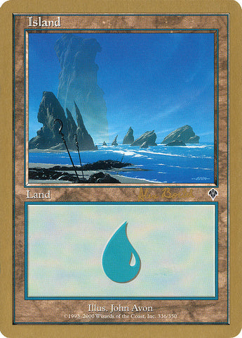 Island (ab336a) (Alex Borteh) [World Championship Decks 2001] - The Mythic Store | 24h Order Processing