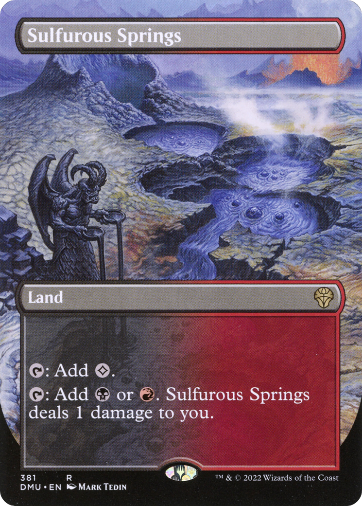 Sulfurous Springs (Borderless Alternate Art) [Dominaria United] - The Mythic Store | 24h Order Processing