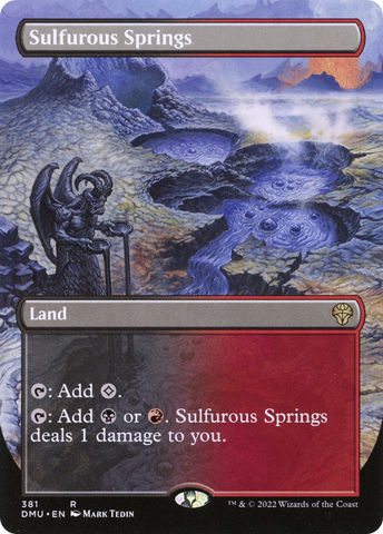Sulfurous Springs (Borderless Alternate Art) [Dominaria United] - The Mythic Store | 24h Order Processing