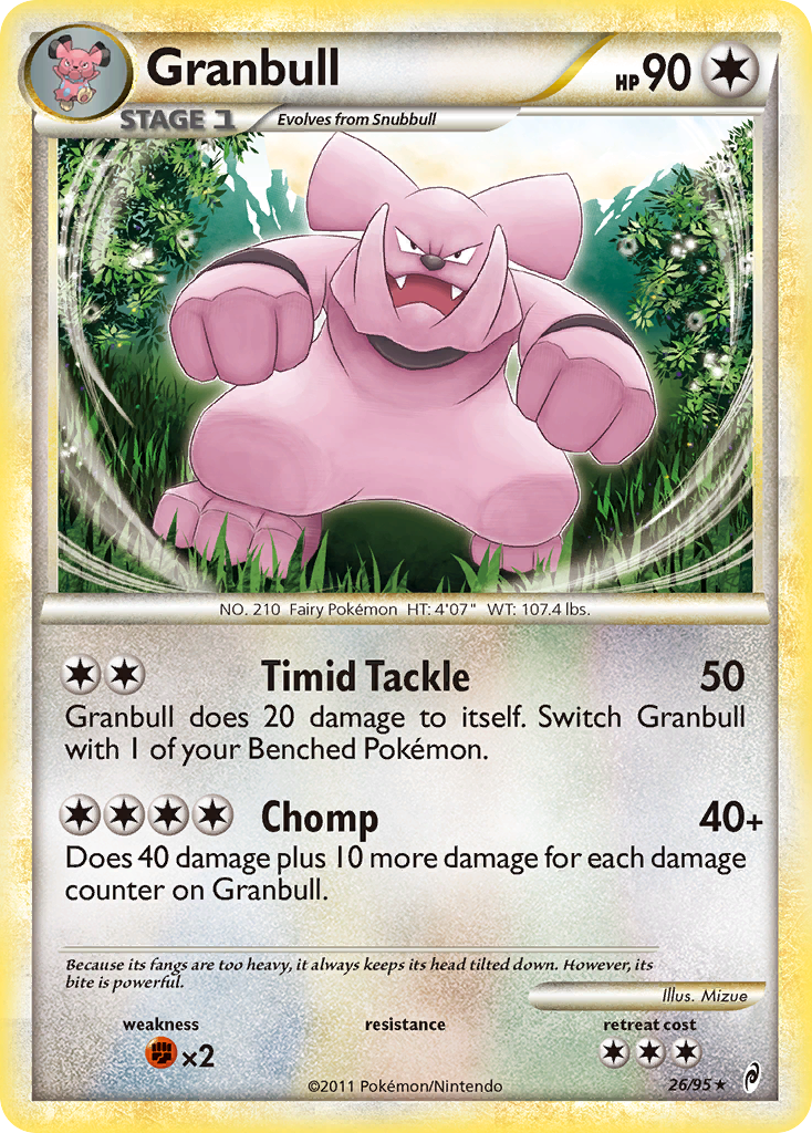 Granbull (26/95) [HeartGold & SoulSilver: Call of Legends] - The Mythic Store | 24h Order Processing
