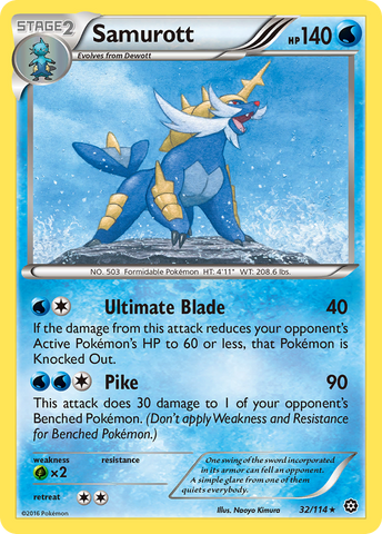 Samurott (32/114) [XY: Steam Siege] - The Mythic Store | 24h Order Processing