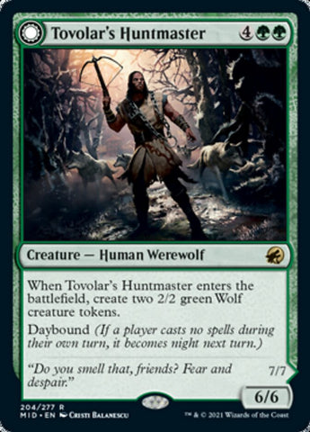 Tovolar's Huntmaster // Tovolar's Packleader [Innistrad: Midnight Hunt] - The Mythic Store | 24h Order Processing