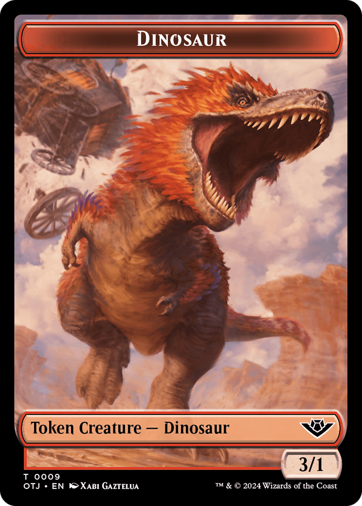 Dinosaur Token [Outlaws of Thunder Junction Tokens] - The Mythic Store | 24h Order Processing