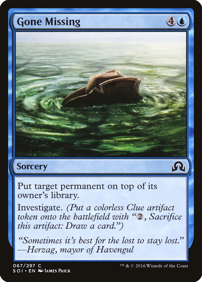 Gone Missing [Shadows over Innistrad] - The Mythic Store | 24h Order Processing