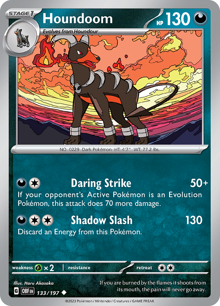 Houndoom (133/197) [Scarlet & Violet: Obsidian Flames] - The Mythic Store | 24h Order Processing