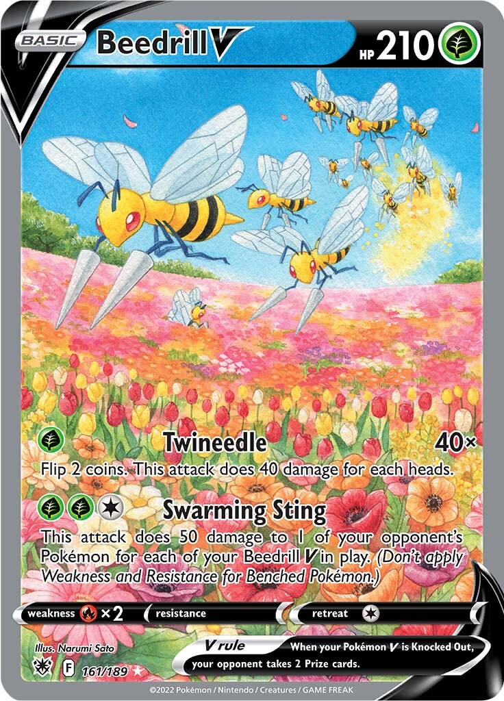 Beedrill V (161/189) [Sword & Shield: Astral Radiance] - The Mythic Store | 24h Order Processing