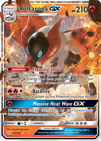 Volcarona GX (35/236) [Sun & Moon: Cosmic Eclipse] - The Mythic Store | 24h Order Processing