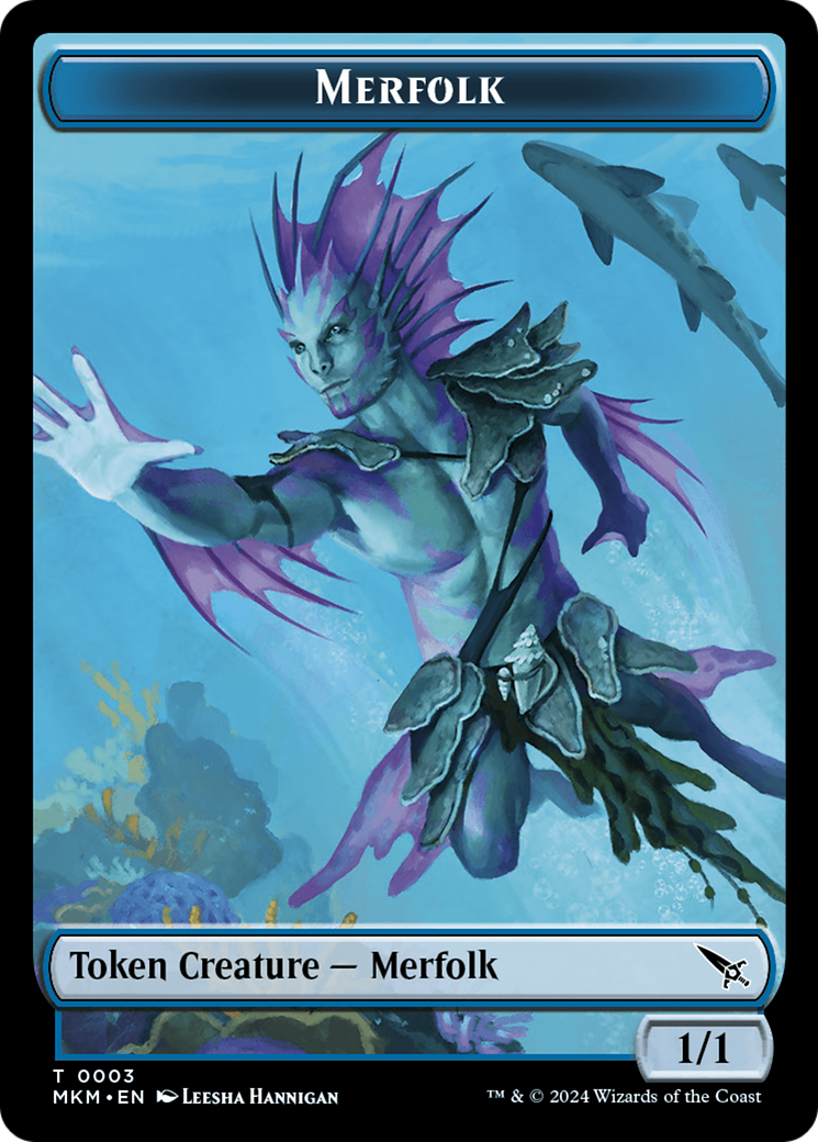 Thopter (0020) // Merfolk Double-Sided Token [Murders at Karlov Manor Tokens] - The Mythic Store | 24h Order Processing