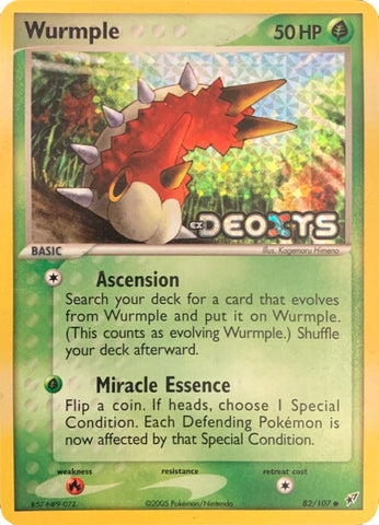 Wurmple (82/107) (Stamped) [EX: Deoxys] - The Mythic Store | 24h Order Processing