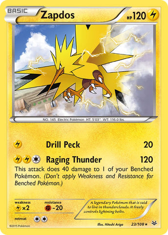 Zapdos(23/108) (Theme Deck Exclusive) [XY: Roaring Skies] - The Mythic Store | 24h Order Processing