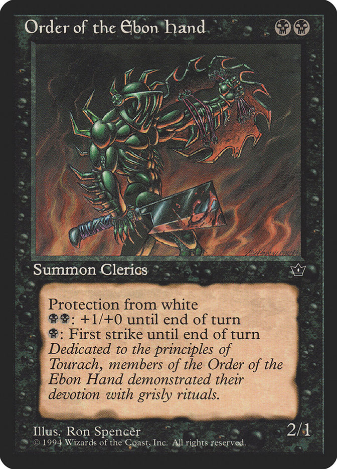 Order of the Ebon Hand (Ron Spencer) [Fallen Empires] - The Mythic Store | 24h Order Processing