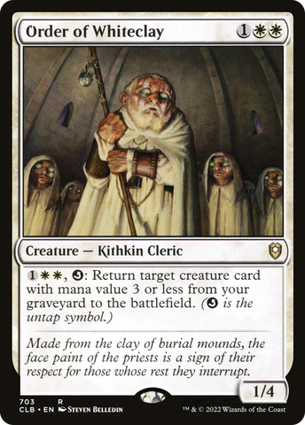 Order of Whiteclay [Commander Legends: Battle for Baldur's Gate] - The Mythic Store | 24h Order Processing