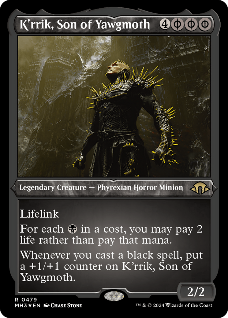 K'rrik, Son of Yawgmoth (Foil Etched) [Modern Horizons 3] - The Mythic Store | 24h Order Processing